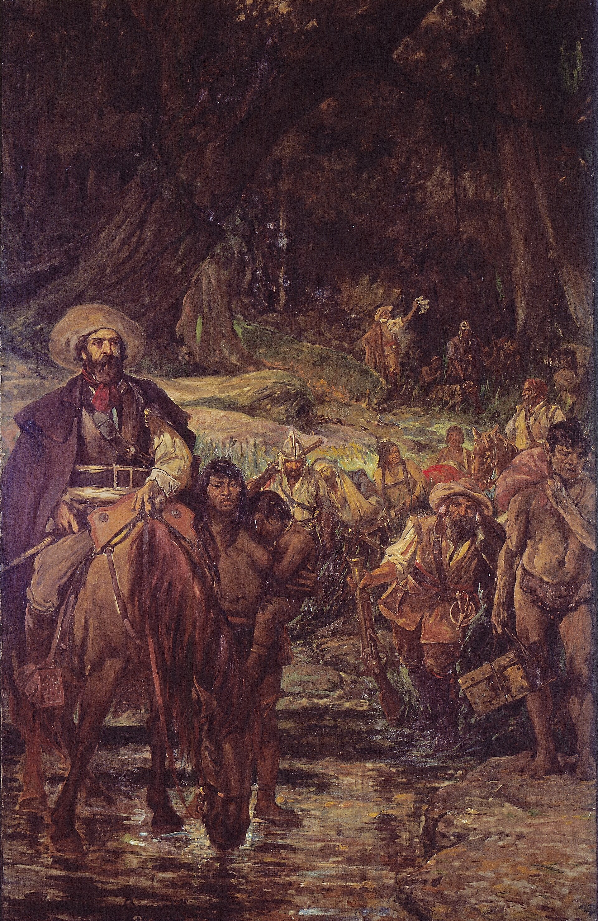 Imagem de referência de Retirada do Cabo de São Roque, descrito nos dados abertos como pintura de Henrique Bernardelli