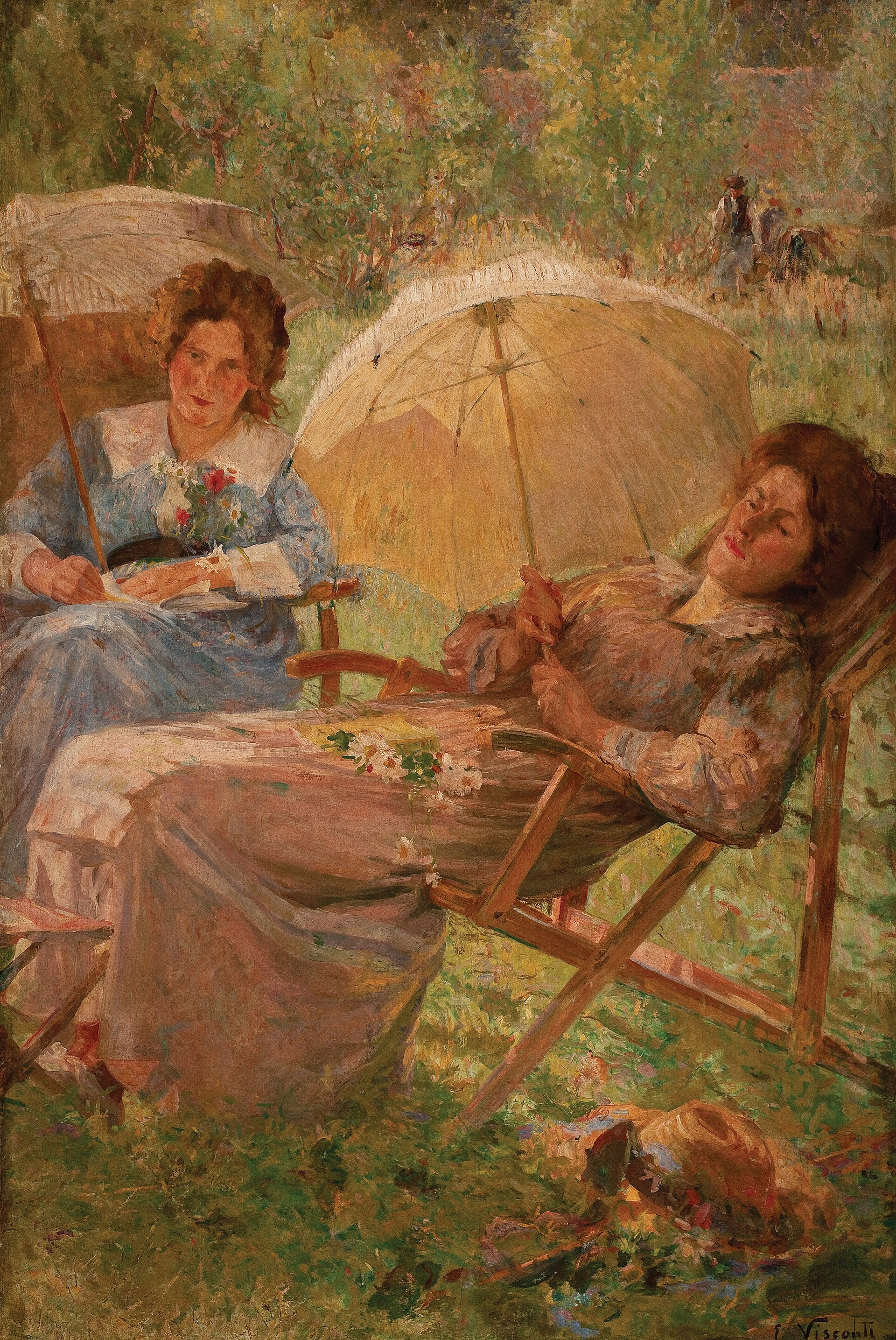 Imagem de referência de Cura de sol, descrito nos dados abertos como pintura do pintor, desenhista e designer ítalo-brasileiro Eliseu Visconti, ativo entre os séculos XIX e XX