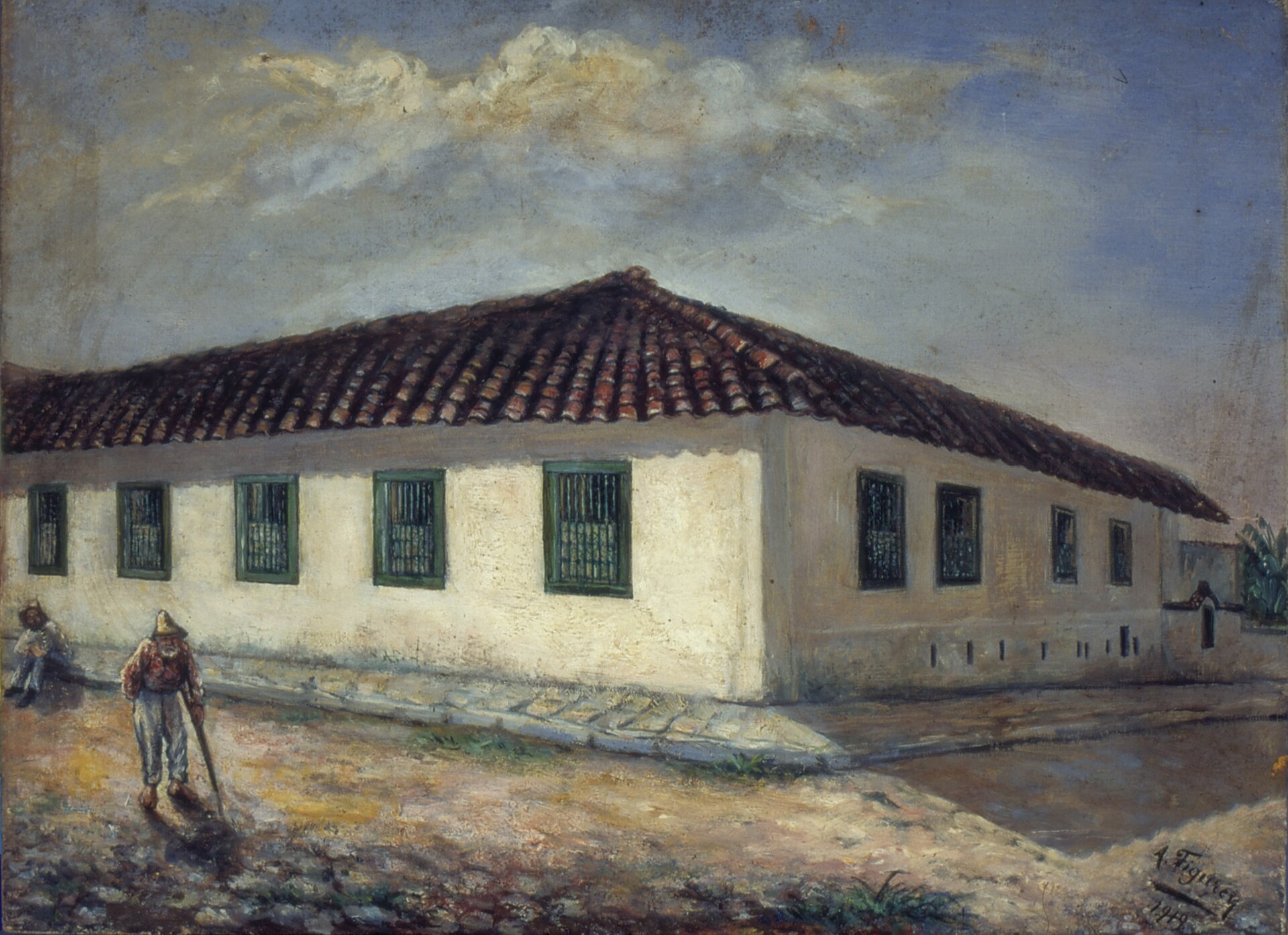 Imagem de referência de Antiga Santa Casa, Rua da Gloria, 1858, descrito nos dados abertos como pintura de André Figurey
