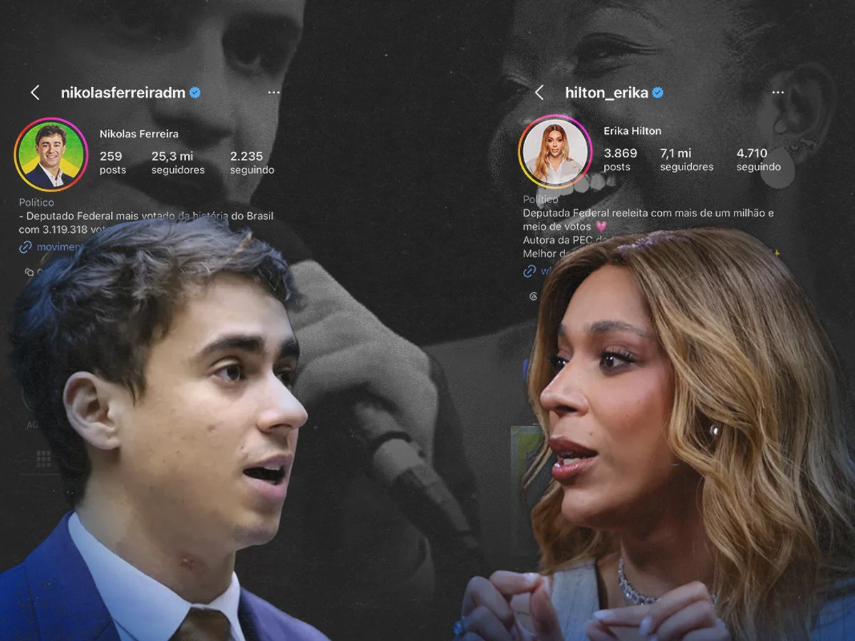Política dos cliques: Nikolas e Érika Hilton superam 1 milhão de pageviews