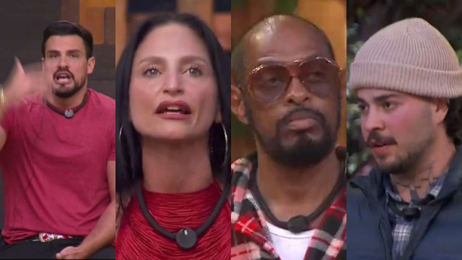 Renê, Ariela, Thaíde e Jottapê em A Fazenda 18 (Reprodução/Record)