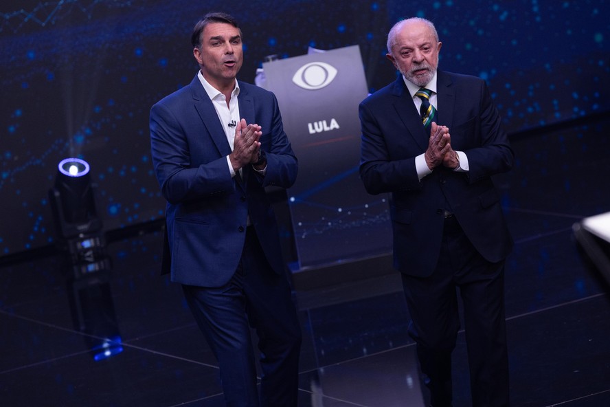 Lula e Flávio tentam ocupar terreno do adversário em debate com confrontos sobre endividamento, direitos trabalhistas e segurança