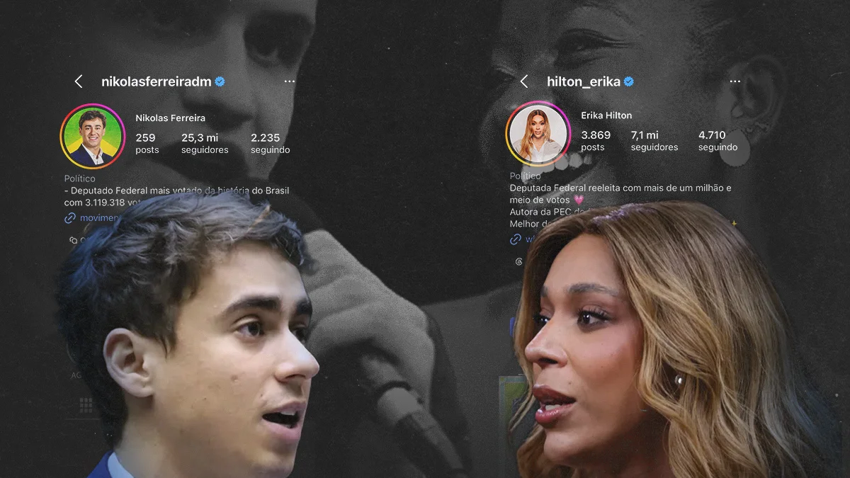 Política dos cliques: Nikolas e Érika Hilton superam 1 milhão de pageviews