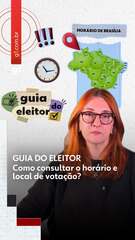 Guia do Eleitor: Como consultar o horário e local de votação?