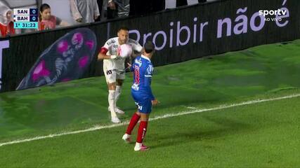 Neymar se desentende com Nestor, recebe amarelo e está fora contra o Palmeiras