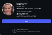 Leonardo Jancu privou o perfil nas redes sociais